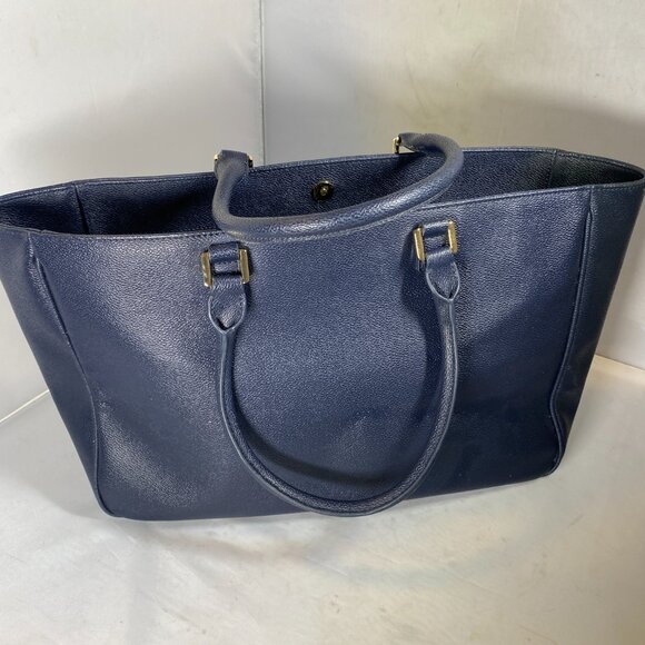 Tory Burch Large Roslyn Navy tote - Picture 2 of 6